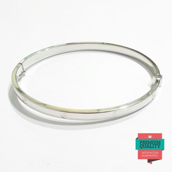 Terlaris Gelang Cartier elegant emas asli Keren