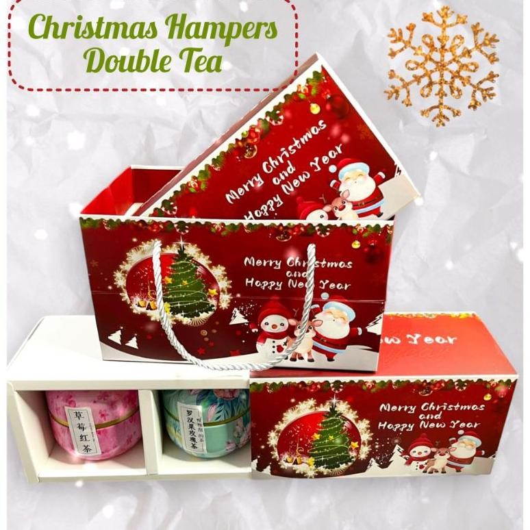 

Christmas Hampers Natal / Christmas Gift Kado Natal Duo Varian Tea Diskon