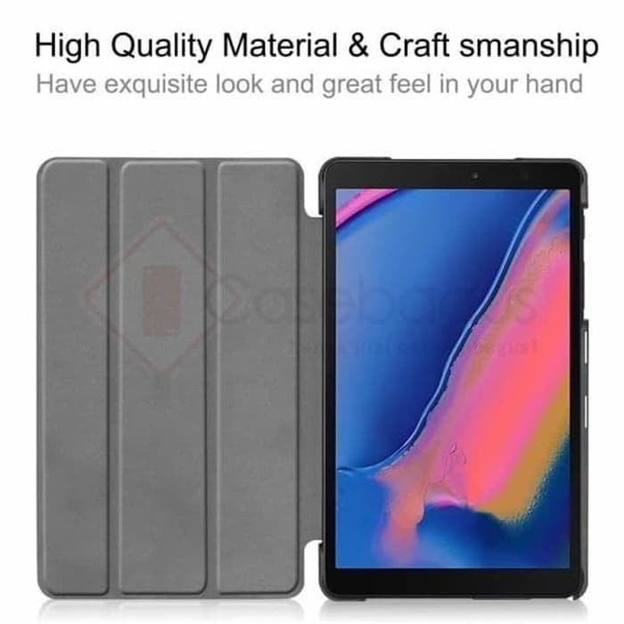 Samsung Tab A 8 8.0 A8 2019 P205 Leather Flip Cover Case Gambar Lucu