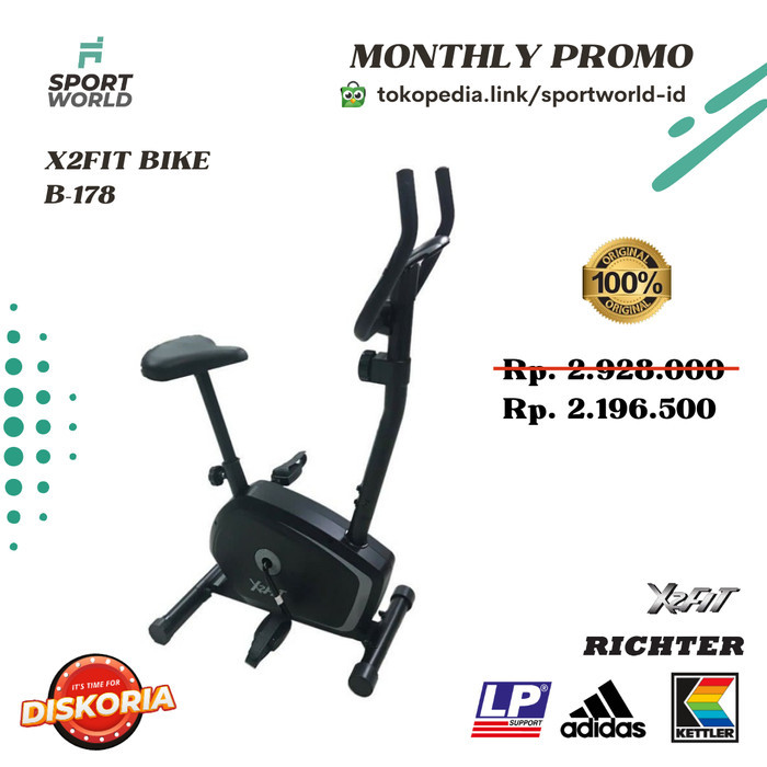 X2FIT Magnetic Bike B-178/Sepeda Statis