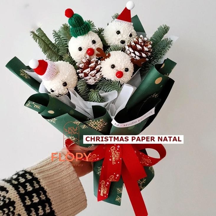 

[5 Lembar] Fw-Ch Christmas Paper Natal / Kertas Bunga / Tissue Bunga - Fwch Promo