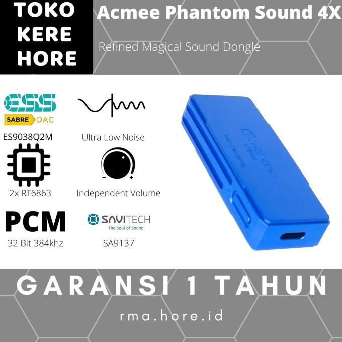 TERBARU - ACMEE Phantom Sound 4s HiFi USB Audio Dongle ES9018K2M RT6863