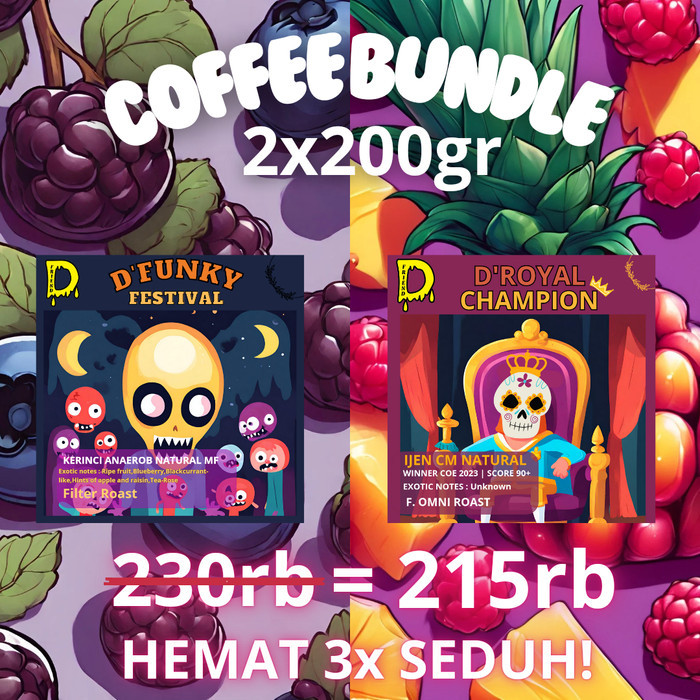 

Coffee Bundle(2x200gr) D'Royal Champion & D'Funky Festival