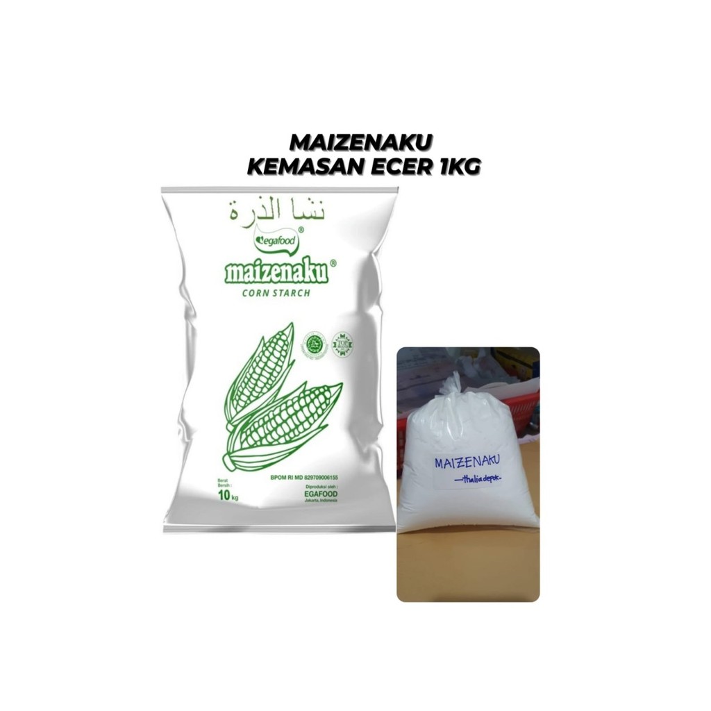 

MAIZENAKU 1 KG (ECER) TEPUNG MAIZENA/TEPUNG JAGUNG, U/ MAKANAN,KUE DLL