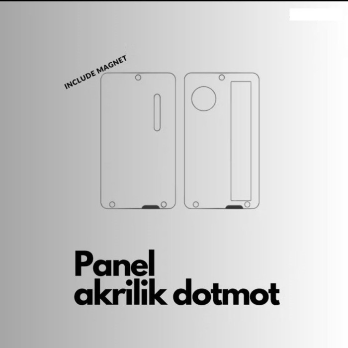 

BACKDOOR COVER DOTAIO V2 PREMIUM PANEL AKRILIK CLEAR SKIN EMBLEM TERMURAH