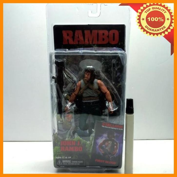 (AFP) MAINAN ACTION FIGURE NECA RAMBO SURVIVAL VERSION JOHN J RAMBO STALLONE