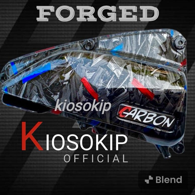TUTUP FILTER BEAT DELUX CARBON FORGED KIPAS SCOOPY NEW FORGED filter beat carbon Forged tutup filter