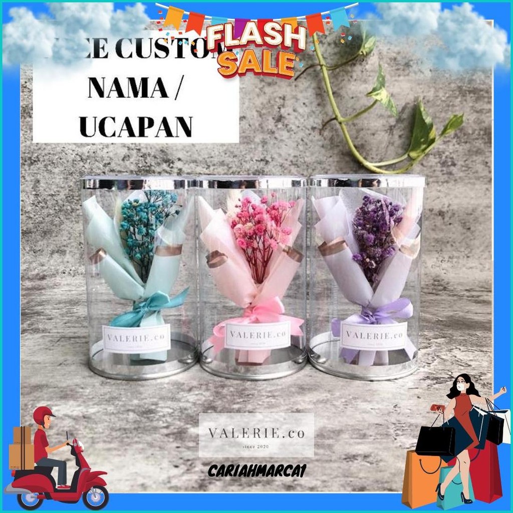 Buket Tabung Mika Mini Gold Buket Wisuda Cewek Aesthetic Bucket Mini Gold Kado Semprotulation Kado W