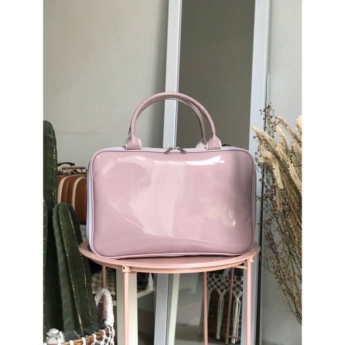 PROMO MURAH Koper mini travel bag mika ungu pastel duffle bag