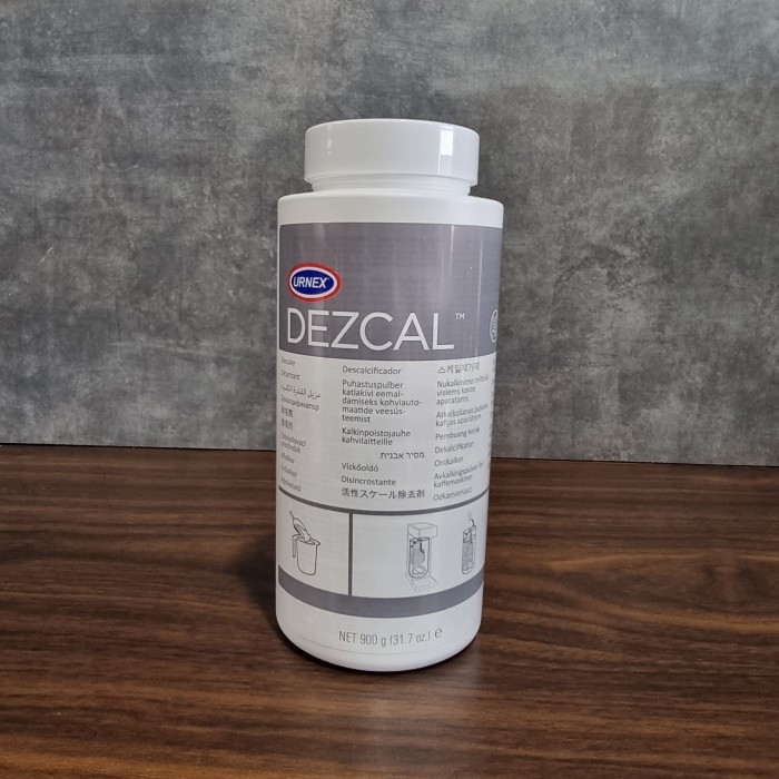 

TERBARU URNEX DEZCAL DESCALER POWDER 900G BUBUK DESCALER MESIN KOPI BOILER