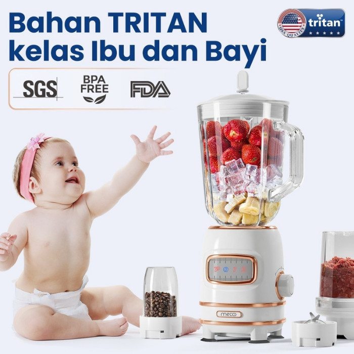 Mecoo Blender Jus Buah Chopper Belender Juicer Mecco Meco Blander 4in1