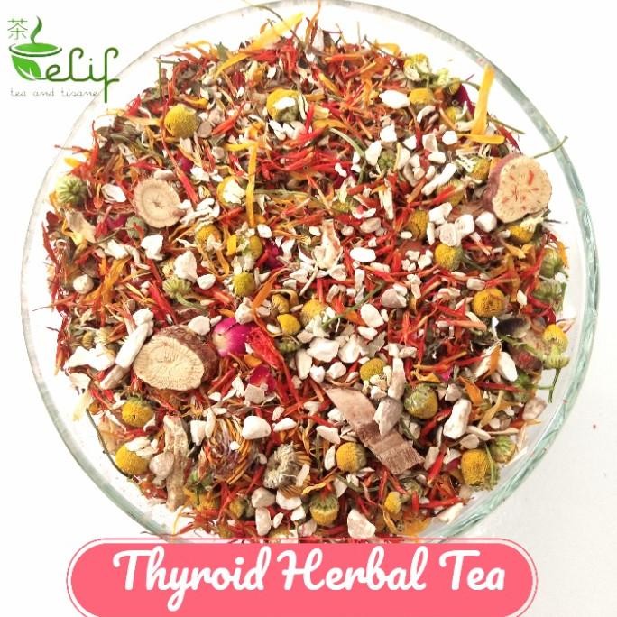 

Thyroid Herbal Tea : Ashwagandha, Tulsi, Lemon Balm, Marigold, Reishi CM