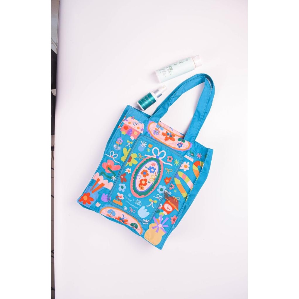 Varesse x Smitten by Pattern Exclusive FoldableBag Tas Belanja Lipat KS88