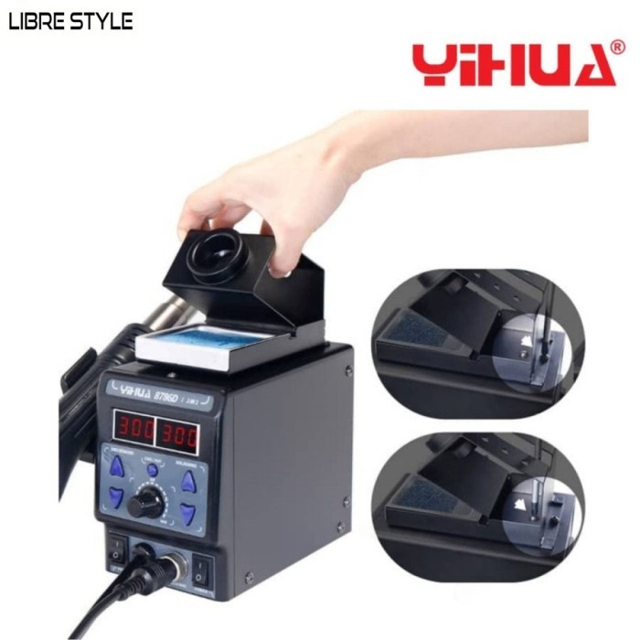 READY STOKKK Yihua 8786D-I Solder Uap / Hot Air Gun 8786D-I / Blower 2 IN 1 Origina