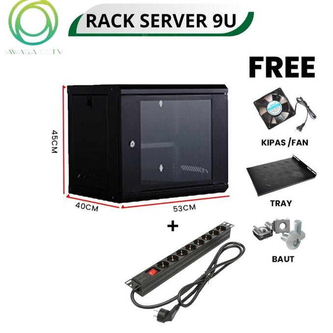TERMURAH - Rack server wallmount 9u / Rak server Wallmount 9u