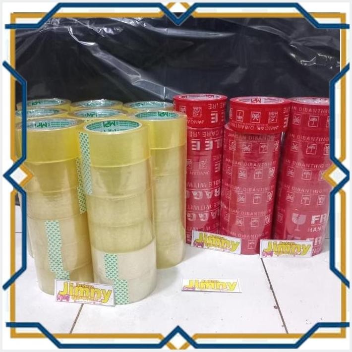 

[bar55] lakban bening dan fragille 48mm 100yard satuan