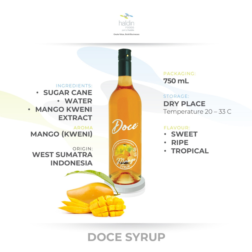 

haldinfoods Doce Sirup Ekstrak Mangga Natural Mango Syrup - 750 ml