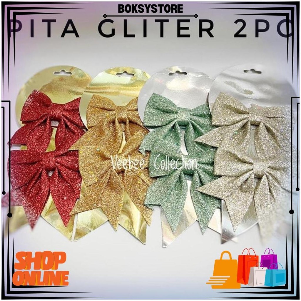 

Pita Gliter 2Pc 422 423/ Pita Hampers /Pita Hias Pohon Natal/Mainan Natal D Best Seller
