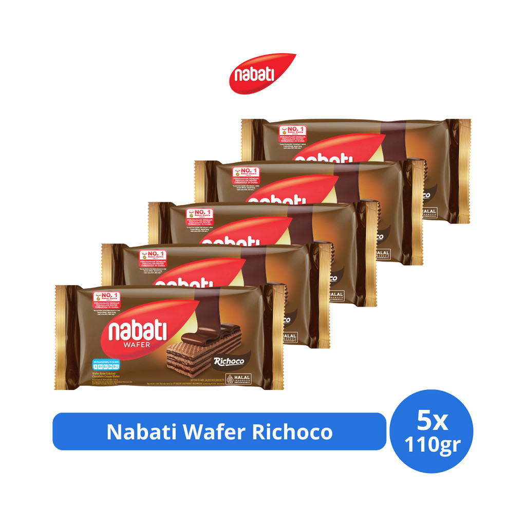 

Nabati Wafer Richoco 110gr x 5 pcs