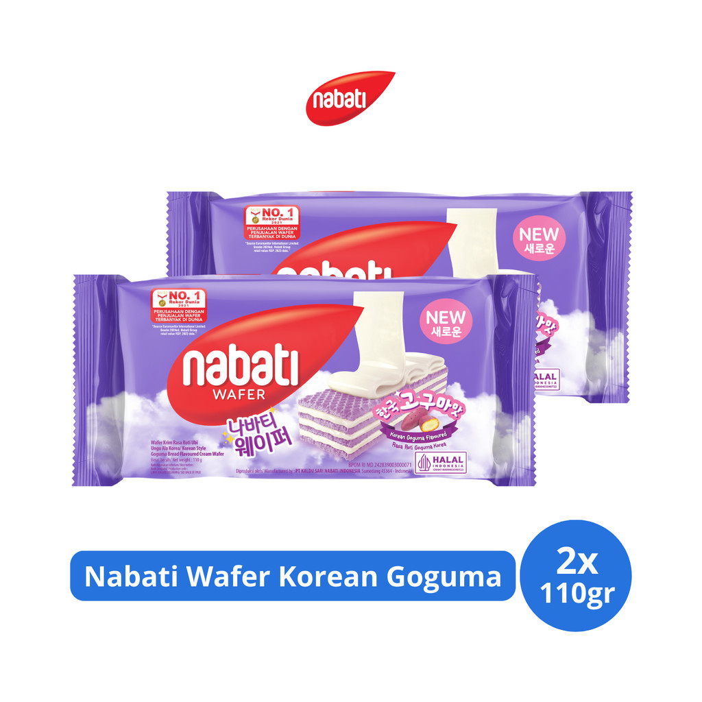 

Nabati Wafer Korean Goguma 110gr x 2 pcs