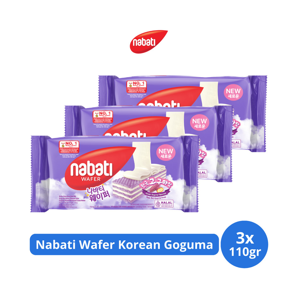 

Nabati Wafer Korean Goguma 110gr x 3 pcs