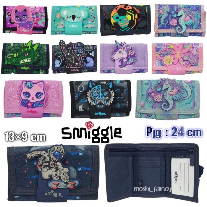 Dompet Smiggle Anak / Dompet Lipat Smiggle Anak Laki-Laki Perempuan