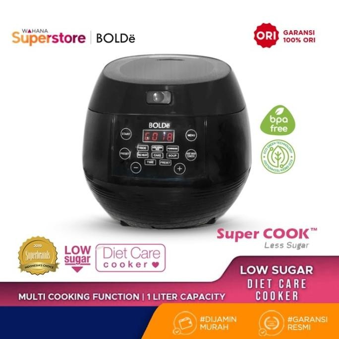 BOLDe Rice Cooker Digital Bolde Super Cook Less Sugar low carbo