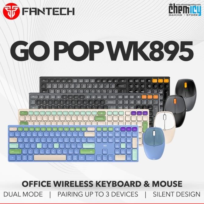SALE Fantech WK895 / WK-895 Bundle Wireless Keyboard & Mouse