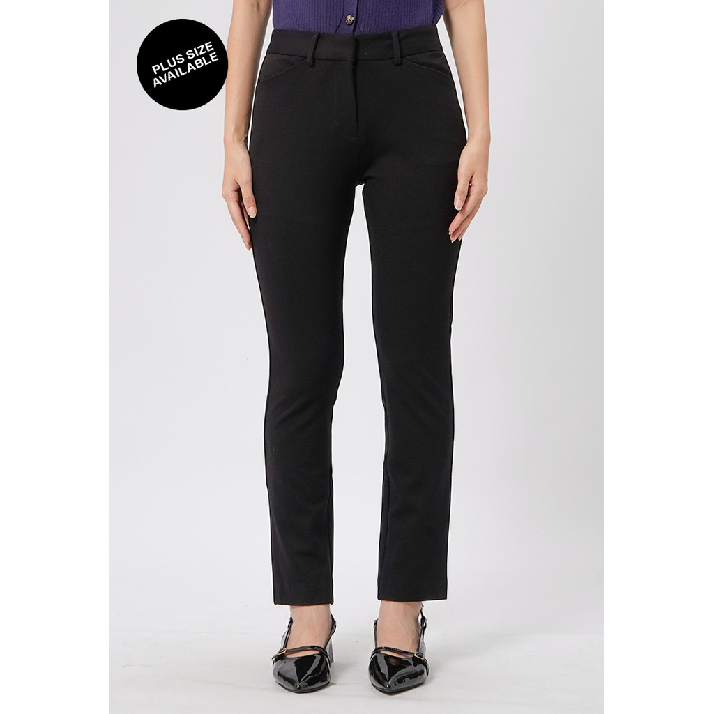 QH Executive Skinny Fit Ankle Length Pants Black