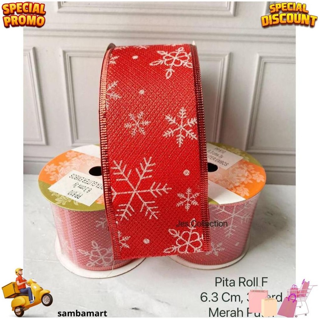 

Pita Roll Natal Dan Ribbon Glitter Aksesoris Hiasan Pohon Natal Hampers Parcel D Promo Puncak