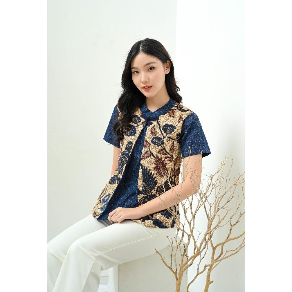 Atasan Batik 327 UPH/ Blouse Batik Wanita/ Seragam Batik/ Baju Imlek