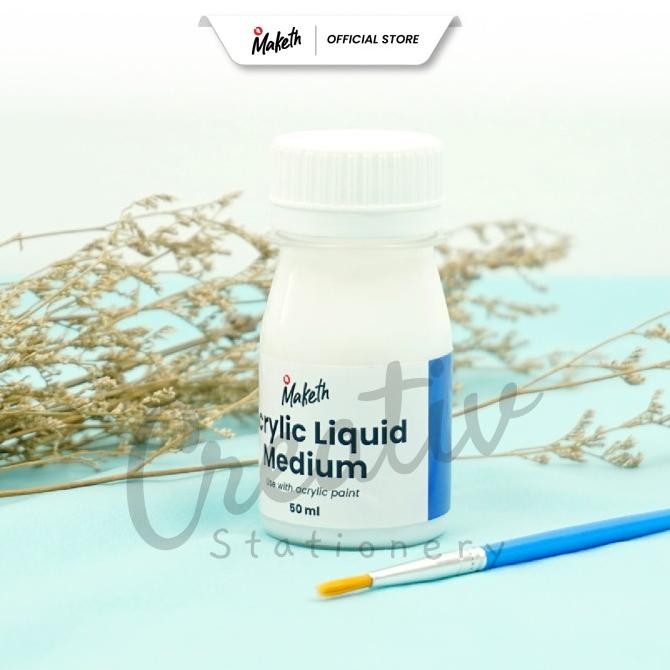 

Maketh Acrylic Liquid Medium 50 ml PA-50ALM Pengencer Cat Akrilk