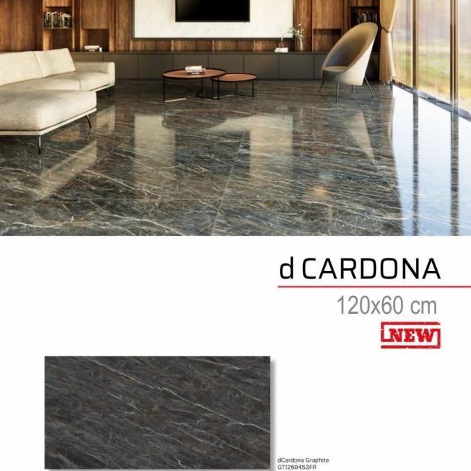 ROMAN GRANIT GRANDE 120X60 dCARDANO GRAPHITE