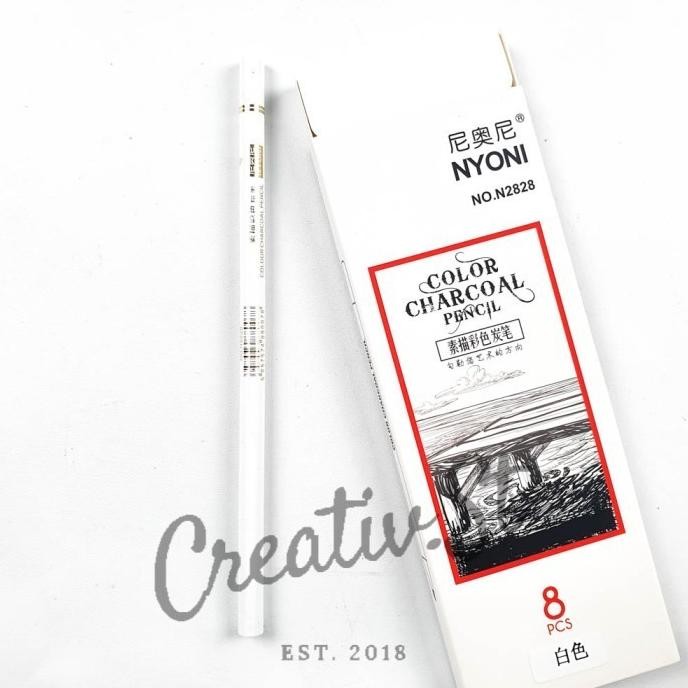 

NYONI WHITE Charcoal Pencil Sketch Pensil Sketsa