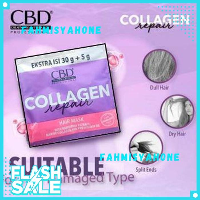 CBD HAIR MASK SACHET - MASKER RAMBUT CBD ORIGINAL UNGGULAN