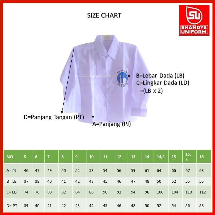 Seragam Sekolah Sd Putih Al Azhar / Baju Seragam Al Azhar