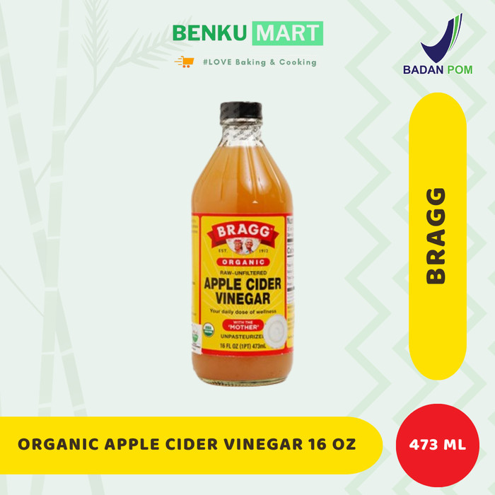 

HOT SALE Bragg Organic Raw Unfiltered Apple Cider Vinegar 16 Oz 473 ml
