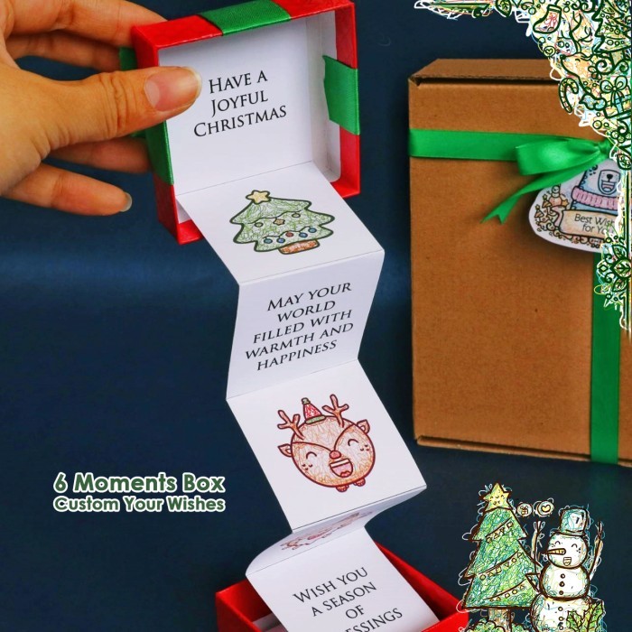 

Tersedia Kotak Hadiah Custom 6 MOMENTS Christmas Box Kado Natal Gift Hampers