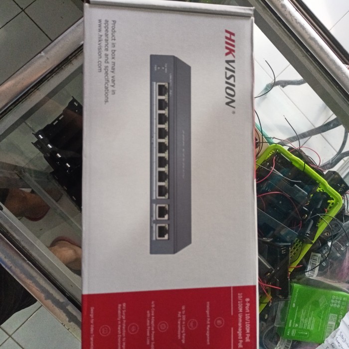 NEW switch poe 8 port+2 uplink hikvision