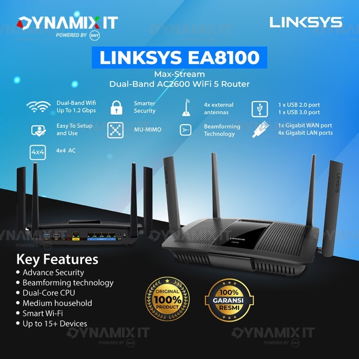 Linksys EA8100 Max-Stream AC2600 Wireless Router - EA8100-AH