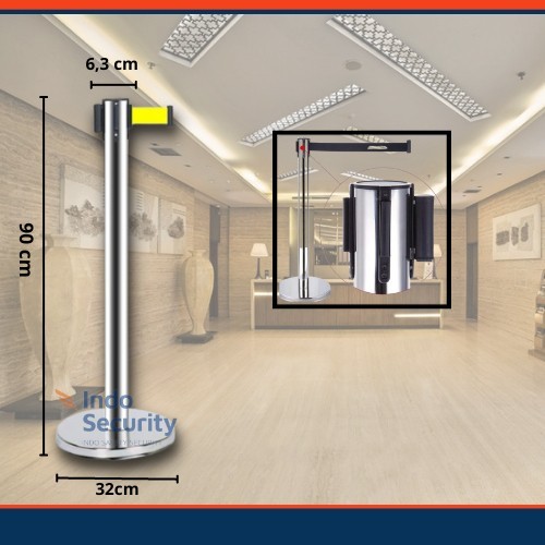 

TERMURAH - PROMO TIANG ANTRIAN STAINLESS WARNA 3 METER/QLINE