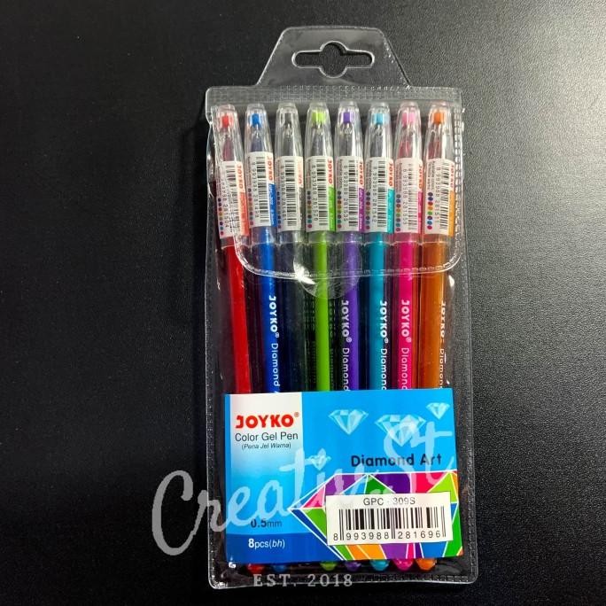 

Pulpen Gel Joyko Diamond 8 Colors GPC-309S Set