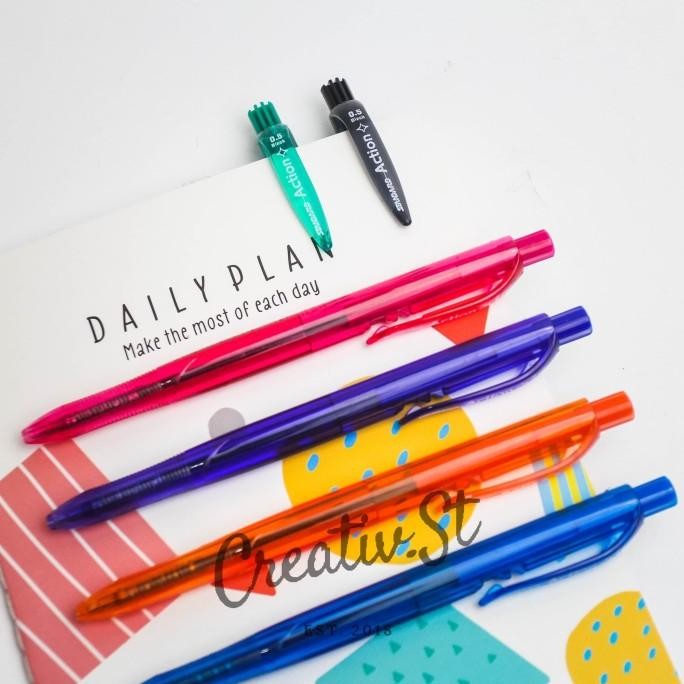 

TERBARU - Pulpen / Bolpen Standard Action Mekanik 0.5mm