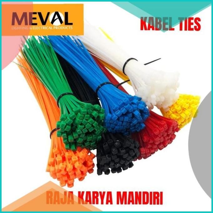 

Kabel Ties meval Cable Ties 3,6x150mm Kualitas baik isi 100pc 11OKTZ4