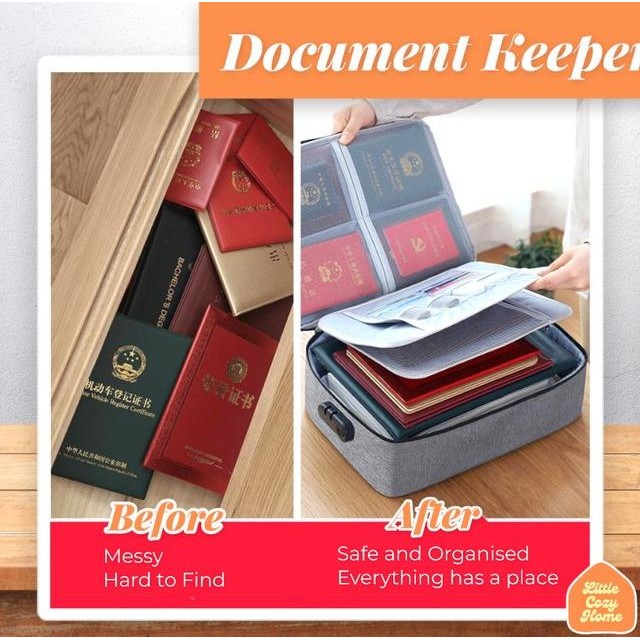 

TAS PENYIMPANAN DOKUMEN BERGEMBOK TIGA SUSUN / DOCUMENT KEEPER PROMO