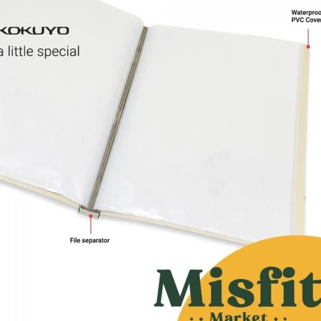 

TORNA DISKON KOKUYO RETRO FILE DOCUMENT FOLDER A4 (20 CLEAR POCKETS W SEPARATOR) TAS DOKUMEN MAP