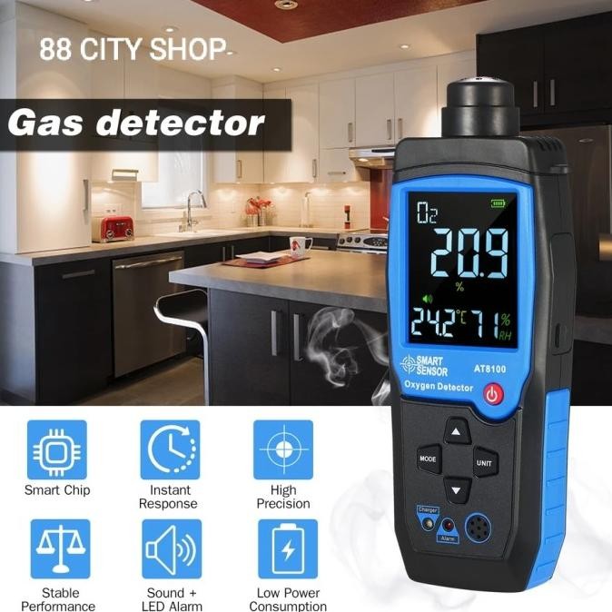 Gas Detector Oxygen O2 Oxygen Detector Oxygen Meter Sensor O2 Meter