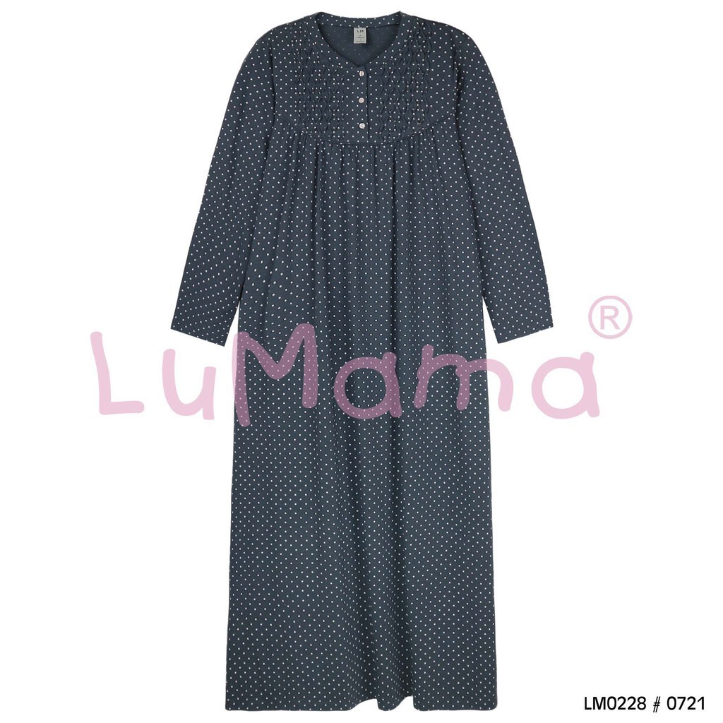 LuMama Daster Gamis Wanita Lengan Panjang / LM0228 0721