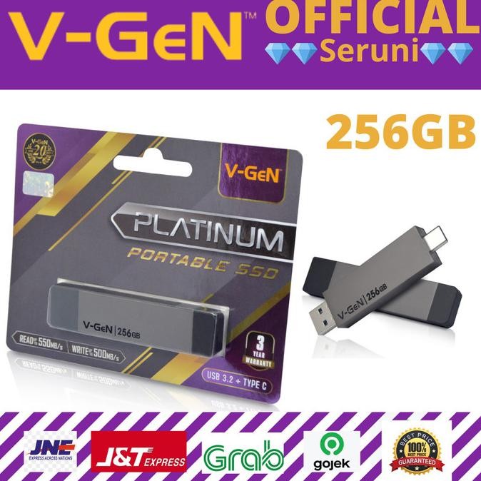 Ssd (Seruni) Ssd V-Gen Portable V-Gen Platinum Usb 3.2 Type-C 128Gb / 256G