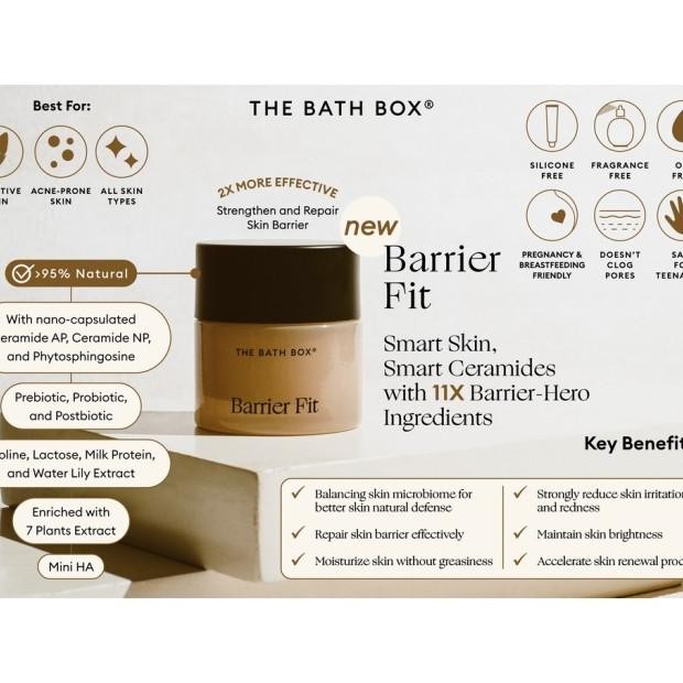 The Bath Box - Barrier Fit Moisturizer (Skin Barrier, Kulit Iritasi, Kulit Kering, Redness, Calng, H